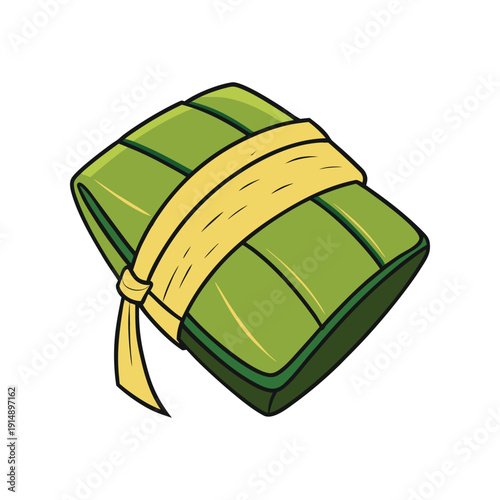 Sticky rice dumpling wrapped in leaf for the Dragon Boat Festival day