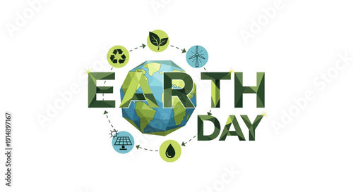 Celebrating Earth Day with global unity and environmental awareness campaign worldwide illustrations