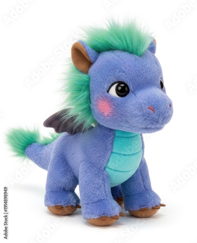 Soft beige plush baby doll toy sitting isolated on white background with cute expression and cuddly texture