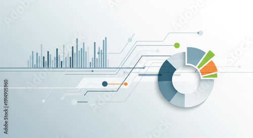 Colorful Pie Chart and Bar Graph.