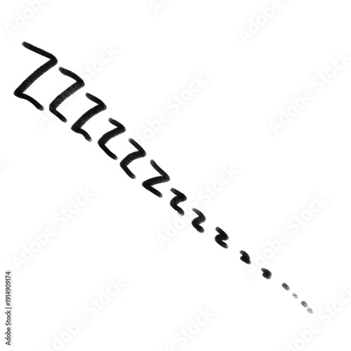 Hand drawn symbol of sleep