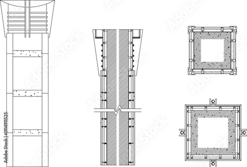 sketch illustration silhouette vector image design detail classic pillar column modern ethnic vntage 