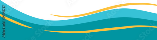 Modern Footer with Line Decoration