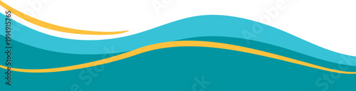 Modern Footer with Line Decoration