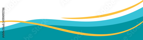 Modern Footer with Line Decoration