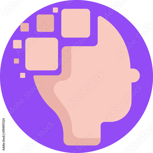 Represents Alzheimer’s disease, a progressive neurological condition that affects memory, thinking, and behavior.