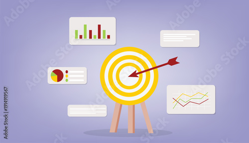 Business target achievement with marketing strategy and data analysis