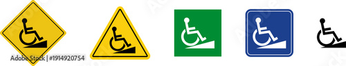 Wheelchair icon set. Handicap, mobility, accessible wheelchair icon. Handicapped access sign or symbol flat icon on Transparent Background.