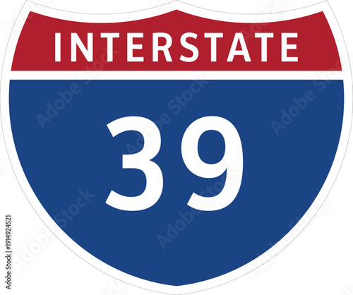 I-39, Interstate 39 Highway System Design Sign