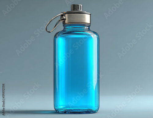 Wallpaper Mural modern reusable water bottle with minimalist studio lighting. Generative AI Torontodigital.ca