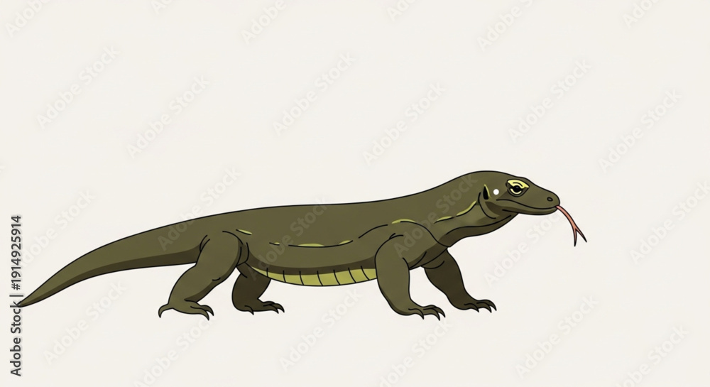 Obraz premium komodo dragon