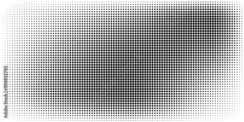 Dotted halftone gradient texture. Fading polka dot background. Repeated dots gradation pattern background. Black vanishing comic pop art overlay backdrop. Halftone raster effect wallpaper. Vector