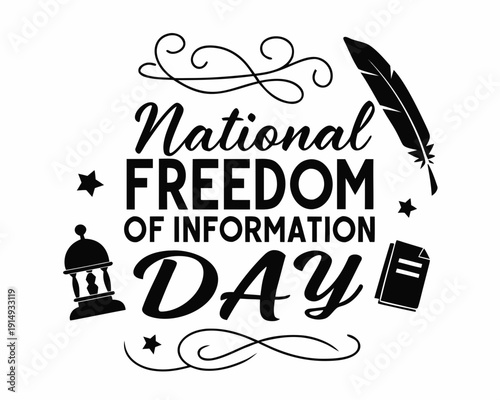 Transparency and Public Access Concept for Freedom of Information Day Vector