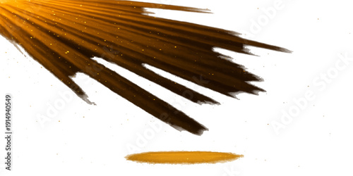 Abstract grunge background featuring black and white paint splashes created with an artist paintbrush tool to showcase creative design and drawing equipment