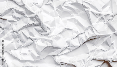 crumpled white paper texture. wrinkled paper texture background