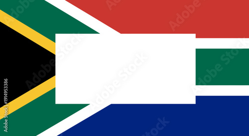 The flag of south africa with its unique design and colors