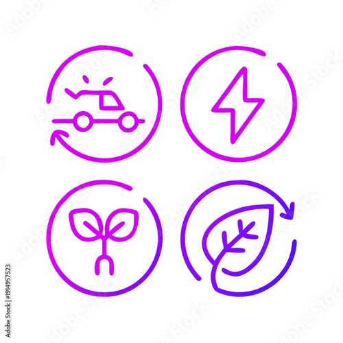 Four icons representing health, wellness, and natural remedies in a circular arrangement