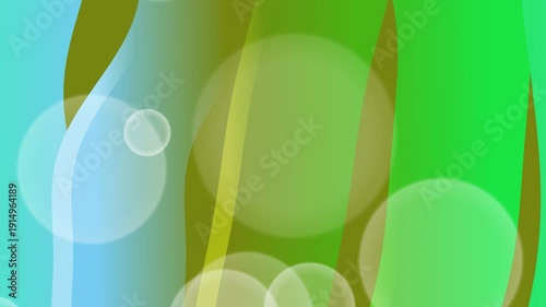 Abstract Fluid Gradient Motion Background with Floating Network Particles