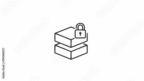 Secure boxes with lock on top.