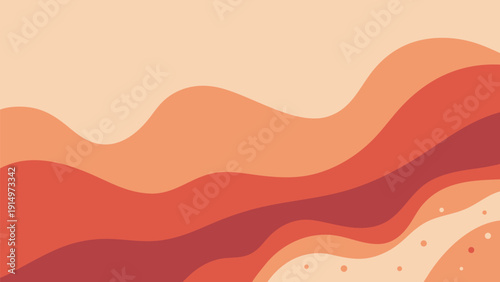 Abstract 3D Iridescent Liquid Waves, Soft Fluid Flowing Background