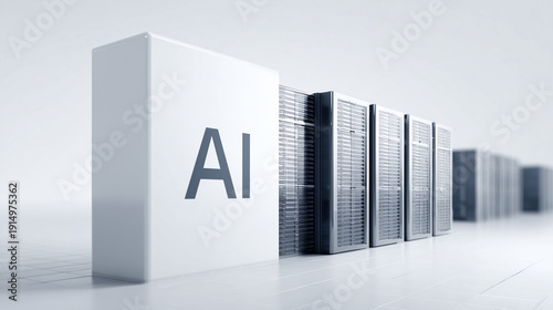 AI Data Center: A close-up ...