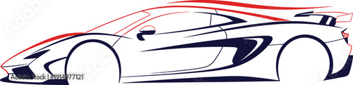 supercar, sports, car, vector, illustration, vehicle, automotive, design, silhouette, modern, speed, performance, luxury, aerodynamic, coupe, graphic, artwork, isolated, stylized, dynamic