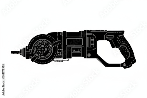 Industrial Machine: A sleek, modern machine, showcasing intricate internal components and industrial design, offering a glimpse into the mechanics and potential of advanced technology.