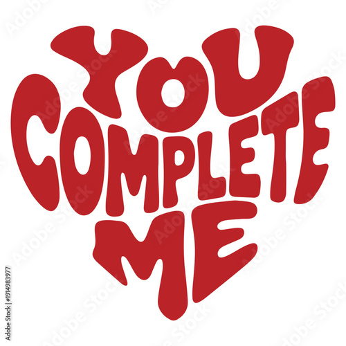 A red heart-shaped word 'Mine' in a playful, handwritten font on a white background