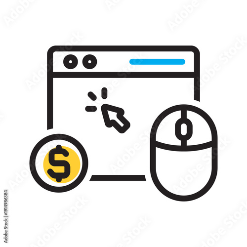 Vector multi color icon for Ppc
