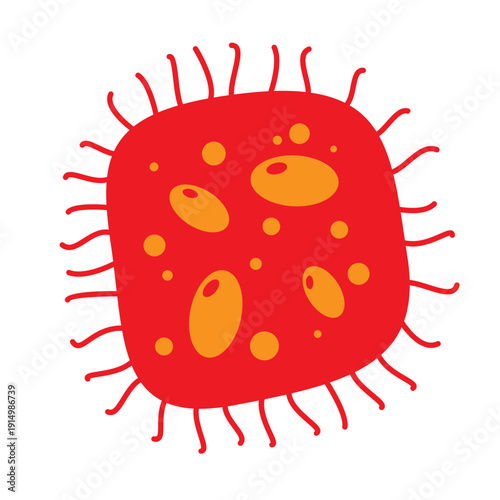 Bacteria icon vector. Virus illustration sign. microbe symbol.