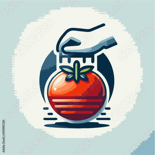 Apple illustrations with fork and tape measure surrounded by autumn fruits and vegetables vector art