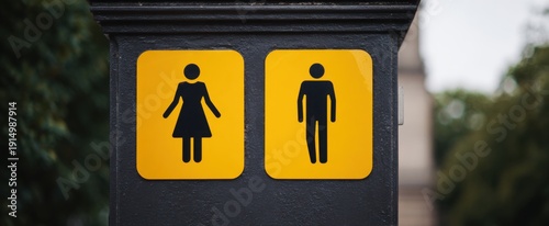 Public notices promoting decency inspire polite conduct in communal areas.