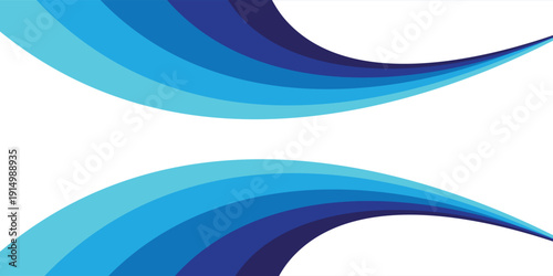 Blue Layered Curve Abstract BackgroundBlue Layered Curve Abstract Background