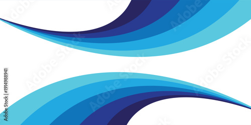 Blue Layered Curve Abstract BackgroundBlue Layered Curve Abstract Background