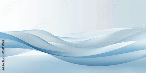 Smooth blue wave design featuring artistic light curves and motion texture for a modern business backdrop illustration
