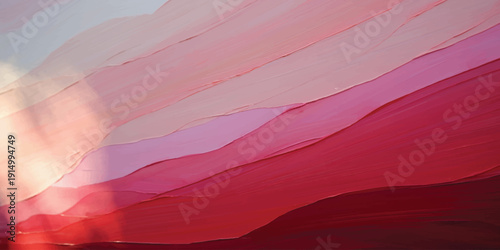 Abstract watercolor background with colorful strokes and flowing purple waves creates a vibrant motion texture featuring pink and orange light curves for an artistic vector backdrop illustration