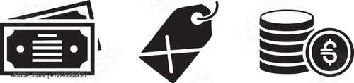 Bill Price Price Tag Ecommerce Payment Icons