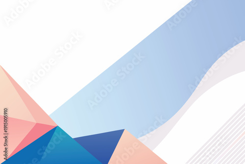 Abstract Low Poly Geometric Background with Colorful Polygon Mesh