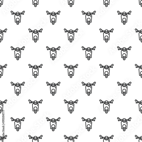 Scooter moped icons creating a seamless repeating background
