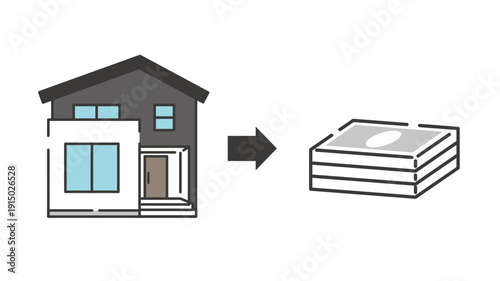 不動産買取・即現金化のイラスト