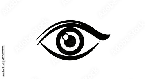 Human Eye Illustration Simple Design Element.