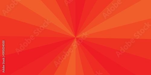 Abstract radial burst red orange background illustration