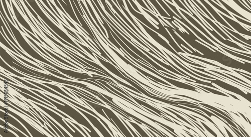 Vector illustration of a zebra skin texture with brown and beige stripes