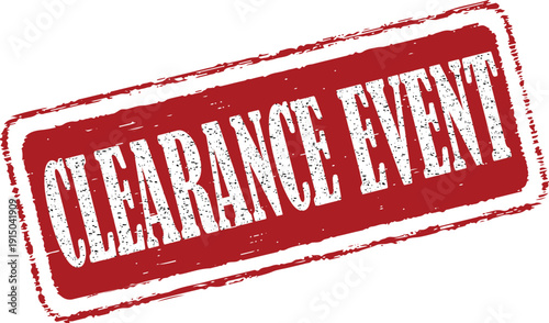 Vibrant clearance event stamp for marketing and sales promotions instantly