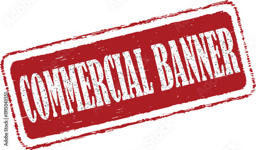 Vibrant commercial banner stamp for marketing and advertising purposes
