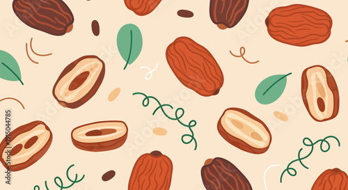Assorted Nuts and Seeds Textured Pattern for Culinary Design