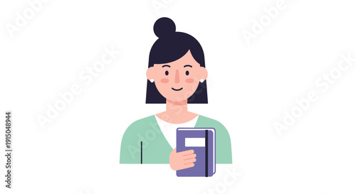 Joyful woman holding a smartphone, modern lifestyle scene