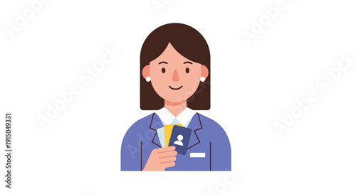 Professional Female Medical Nurse Holding a Smartphone