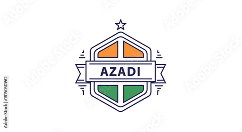 Azadi Sports Stadium Logo Emblem with National Flag Design