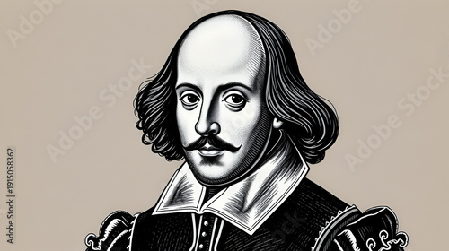 Shakespearean Portrait: A Man of Letters and Mortality